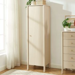 Armoire CLEO laqué beige 1 porte