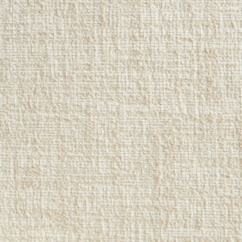 Lot de 2 chaises SERENA tissu chenille écru et pieds métal marron