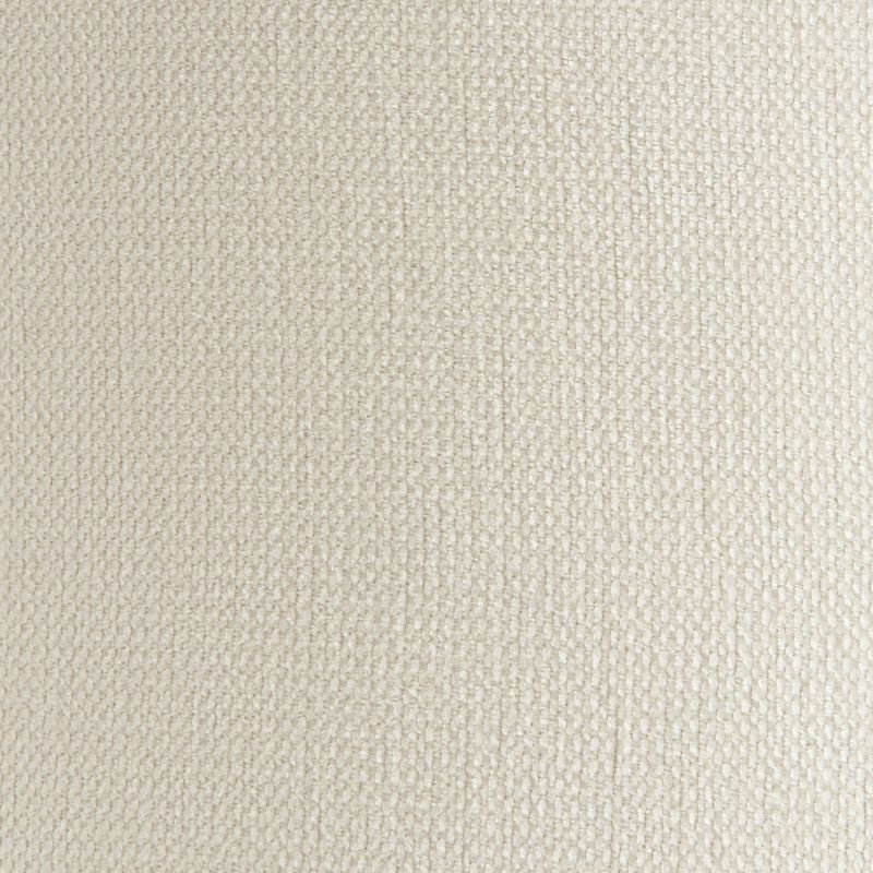 Chaise LUISA tissu chenille écru et pieds métal marron