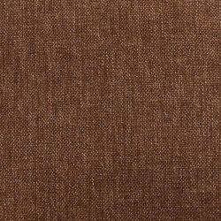 Lot de 2 chaises DOON tissu chenille marron pieds métal