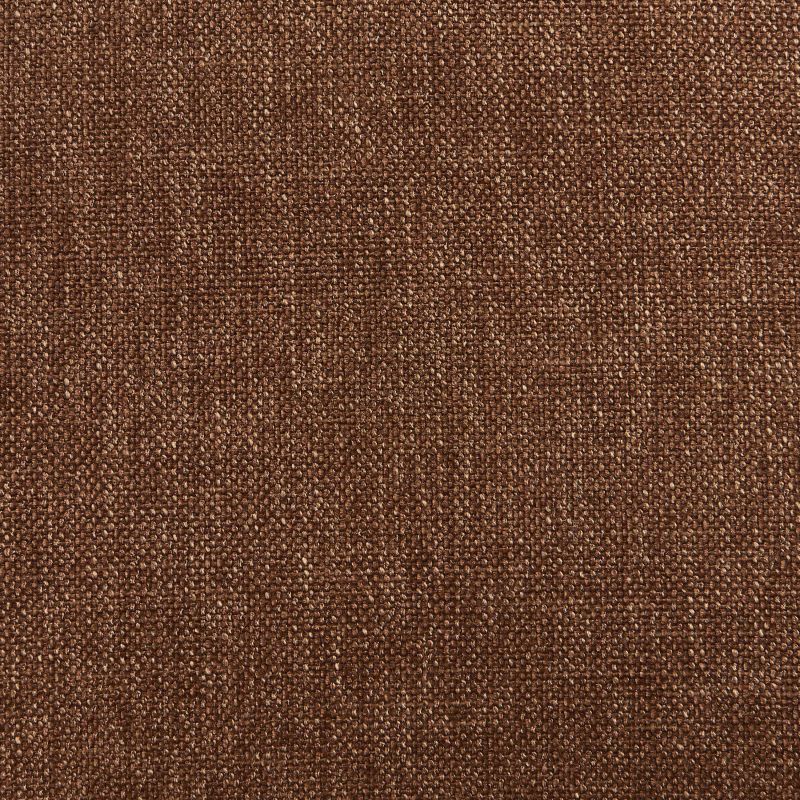 Lot de 2 chaises DOON tissu chenille marron pieds métal