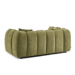 Canapé MATILDA 2 places tissu chenille vert