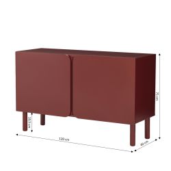 Buffet BRAGA terracotta 2 portes 120cm