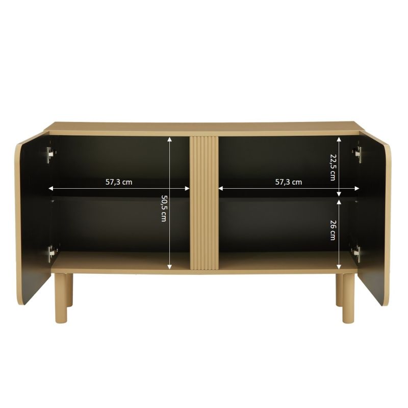 Buffet BRAGA beige 2 portes 120cm