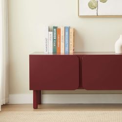 Meuble TV BRAGA terracotta 3 portes 150cm