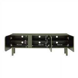 Meuble TV BRAGA vert 3 portes 150cm