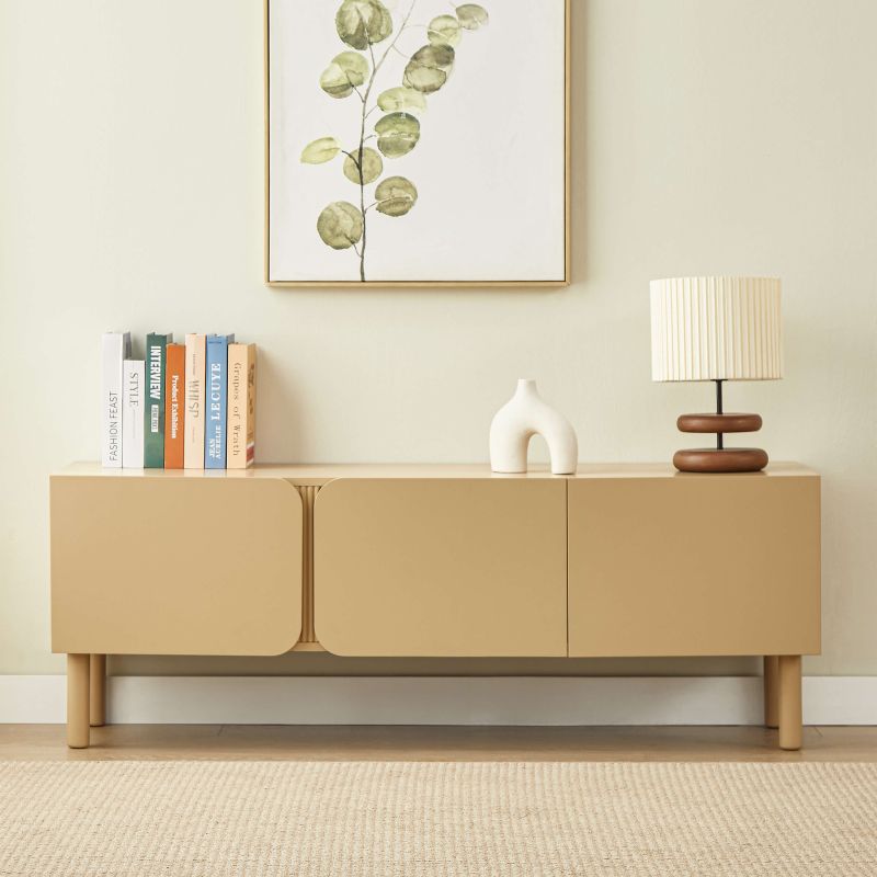 Meuble TV BRAGA beige 3 portes 150cm