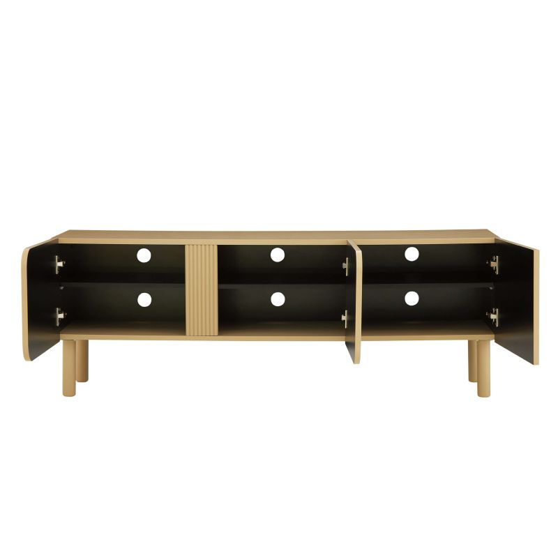 Meuble TV BRAGA beige 3 portes 150cm