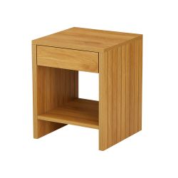Table de chevet LIMA effet chêne 1 tiroir