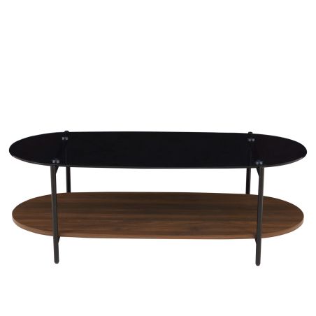 Table basse COSTA effet noyer