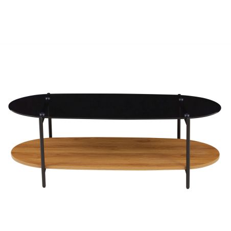 Table basse COSTA effet chêne