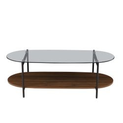Table basse COSTA effet noyer