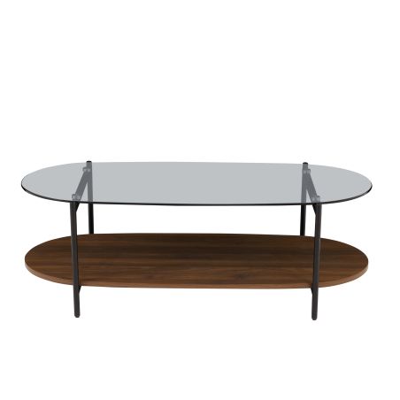 Table basse COSTA effet noyer