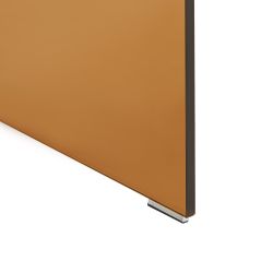 Lot de 2 tables de chevet GINZA verre trempé ambré