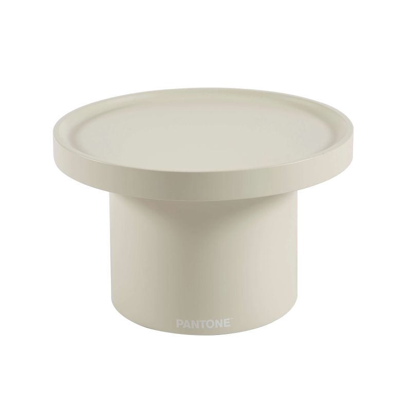 Table d'appoint PANTONE finition laquée mate beige sable 50cm