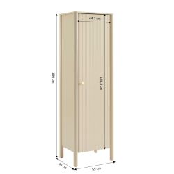 Armoire CLEO laqué beige 1 porte