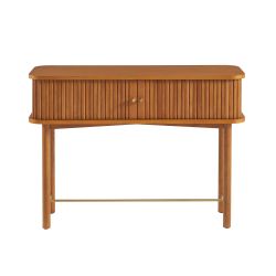 Console ERNEST frêne foncé portes tambour 110cm