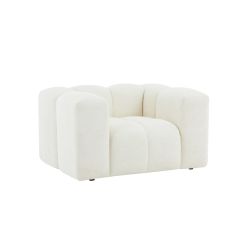 Fauteuil fixe TASTA 1 place tissu beige