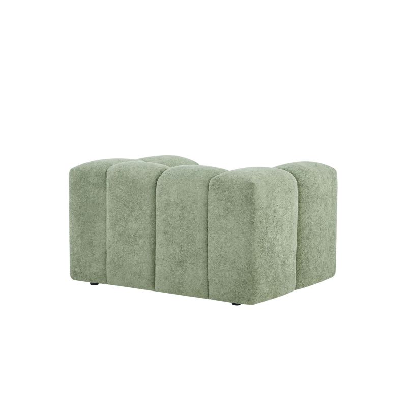 Fauteuil fixe TASTA 1 place tissu vert olive
