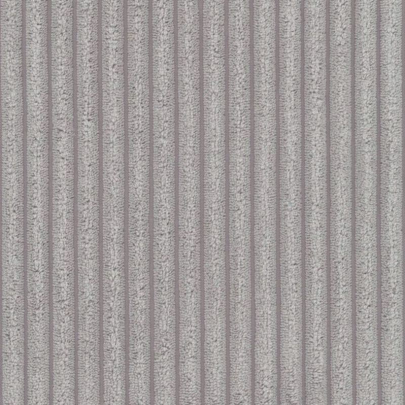 Canapé d'angle droit fixe NUNA 4 places velours côtelé gris