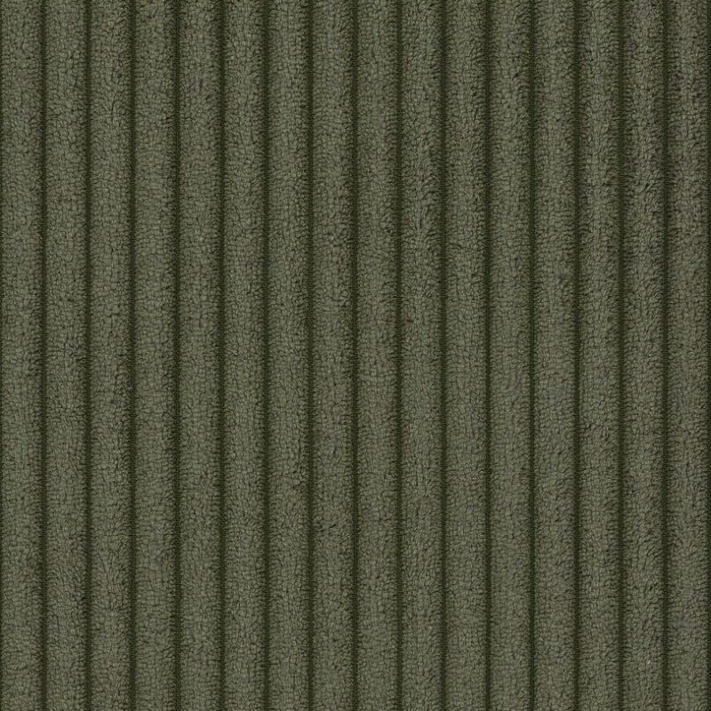 Canapé d'angle gauche fixe NUNA 4 places velours côtelé vert