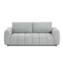 Ensemble canapés droits fixes 3+2 places + fauteuil 1 place KEREA tissu chenille gris