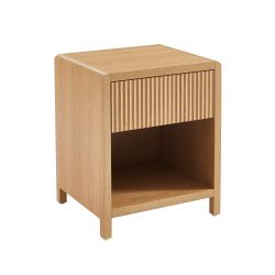 Lot 2 tables de chevet UTICA effet chêne