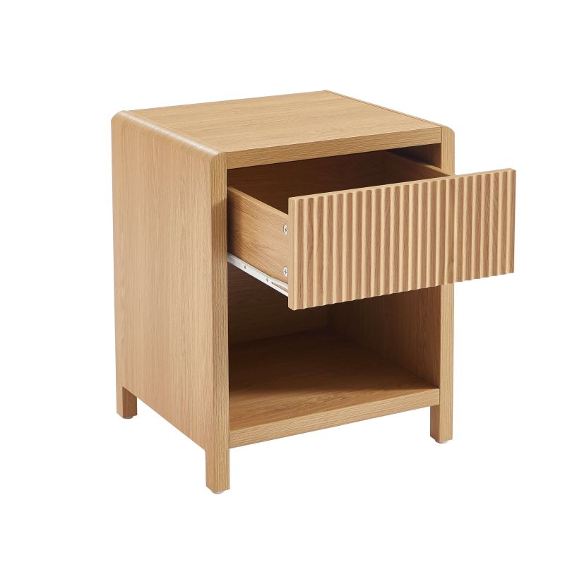 Lot 2 tables de chevet UTICA effet chêne