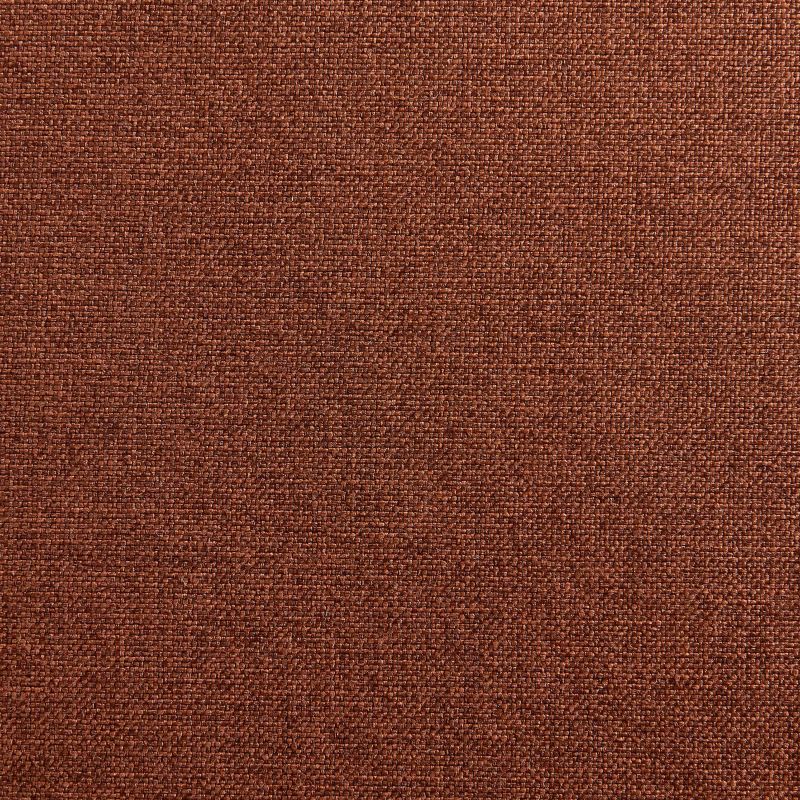 Ensemble repas table à manger ronde en verre HARRY 120 cm et lot de 4 chaises NOA tissu terracotta