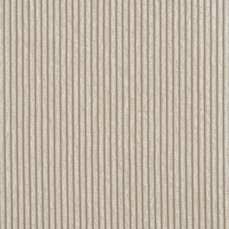 Ensemble repas table à manger ronde en verre HARRY 120cm et lot de 4 chaises ELLA velours côtelé beige et cannage