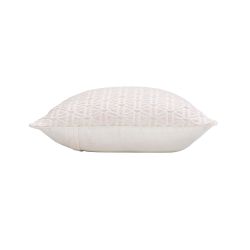 Coussin carré FANY 45x45cm déhoussable en coton et polyester écru