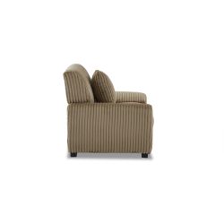 Fauteuil fixe ADEA 1 place velours côtelé marron