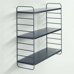 Etagère murale 3 niveaux PANTONE métal bleu nuit 60,5x20cm