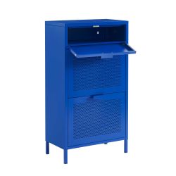 Meuble à chaussures PANTONE métal bleu électrique 55cm