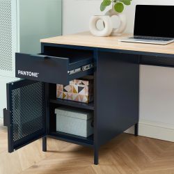 Bureau PANTONEmétal bleu nuit120cm