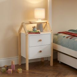 Table de chevet enfant TINY blanc