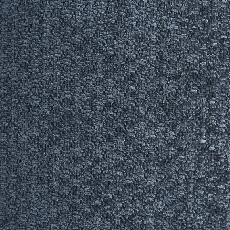 Canapé droit MATILDA 3 places tissu chenille bleu