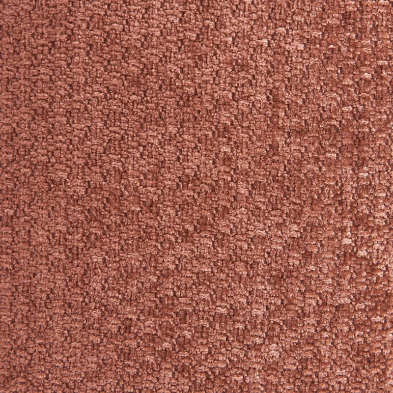 Canapé droit MATILDA 2 places tissu chenille rouge brique