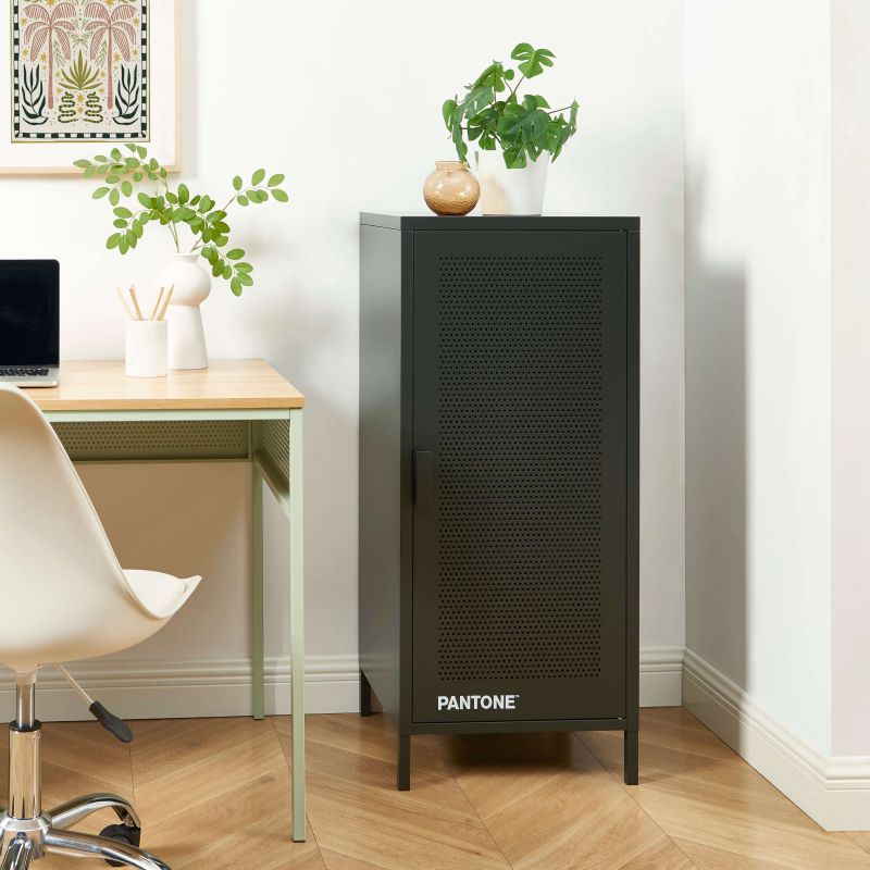 Caisson de bureau PANTONE métal gris anthracite h105cm