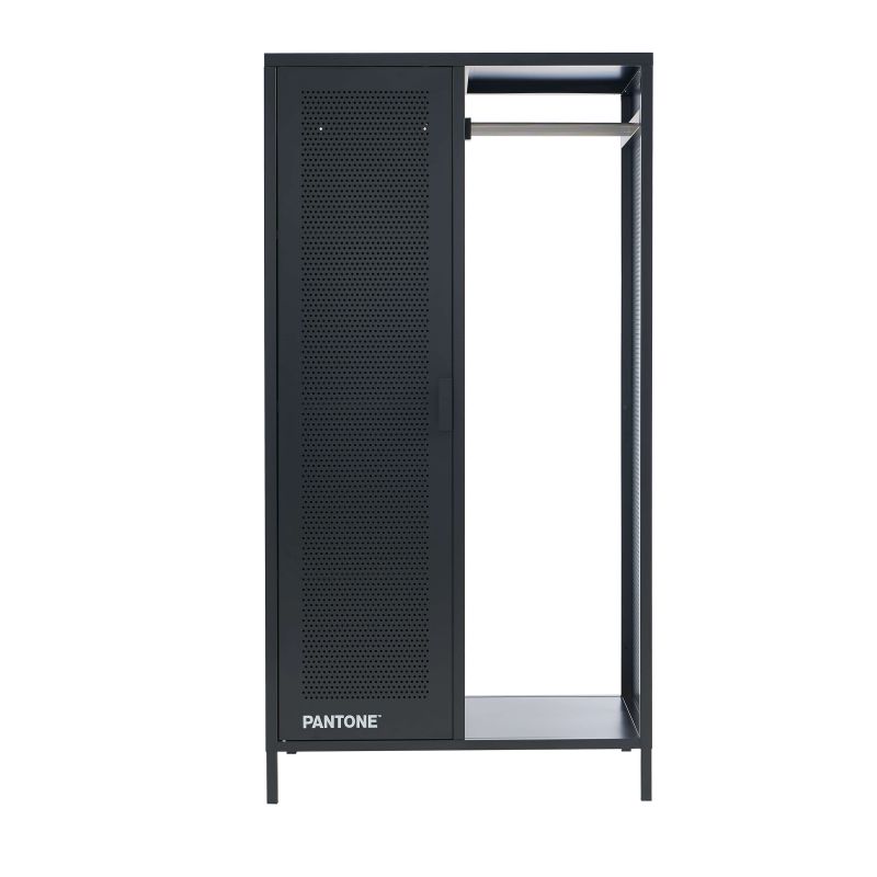 Vestiaire PANTONE métal gris anthracite avec penderie h145cm