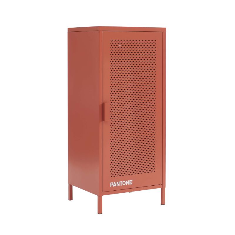 Caisson de bureau PANTONE métal terracotta h105cm