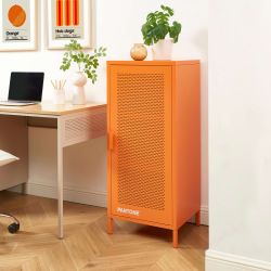 Caisson de bureau PANTONE métal orange h105cm