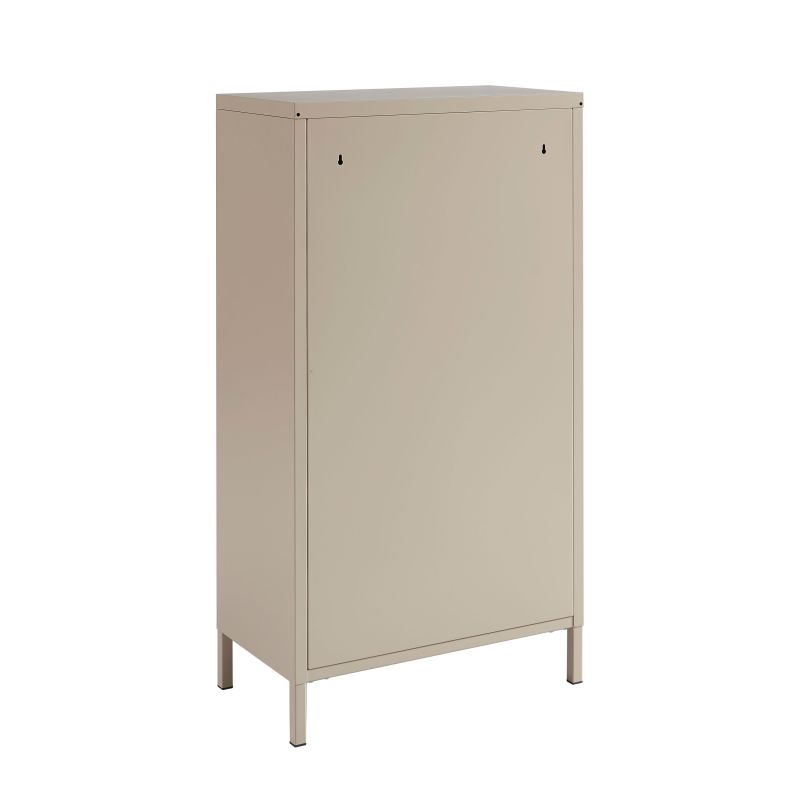 Meuble à chaussures PANTONE métal taupe 55cm