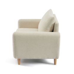 Fauteuil fixe CALIBA 1 place tissu chenille beige