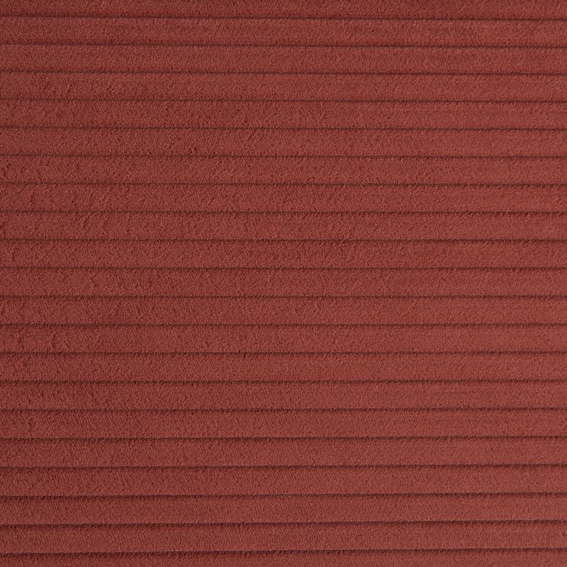 Canapé droit convertible CIBOLA 3 places velours côtelé terracotta