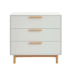 Commode enfant ROME blanc 3 tiroirs 90cm