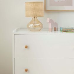 Commode enfant MONA 3 tiroirs blanc 86cm