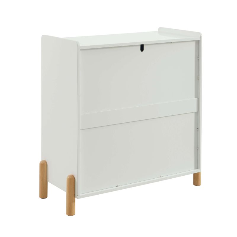 Commode enfant MONA 3 tiroirs blanc 86cm