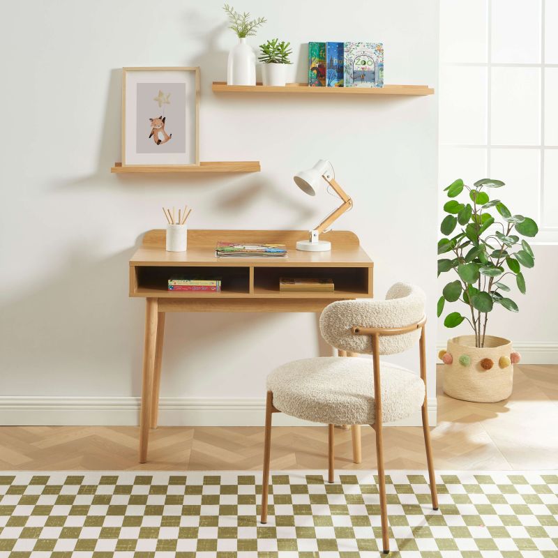 Bureau enfant NILA effet chêne 90cm
