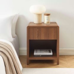 Table de chevet UTICA effet noyer